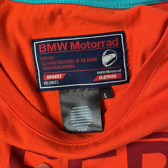 Orange BMW “keep on riding” shirt - Picture 2 of 3